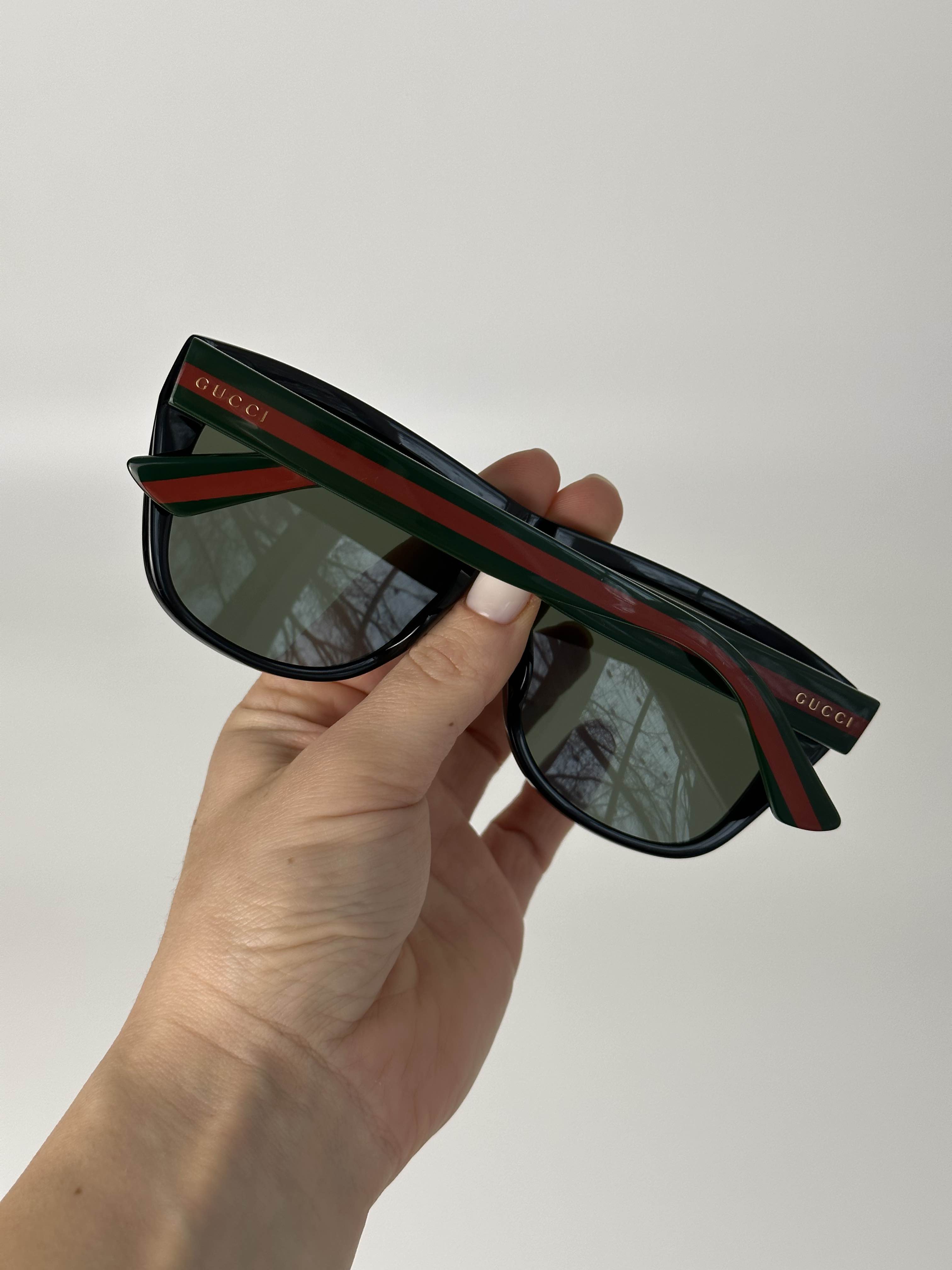 BRAND NEW GUCCI GG0926S 006 Black/Green Men Sunglasses - 6