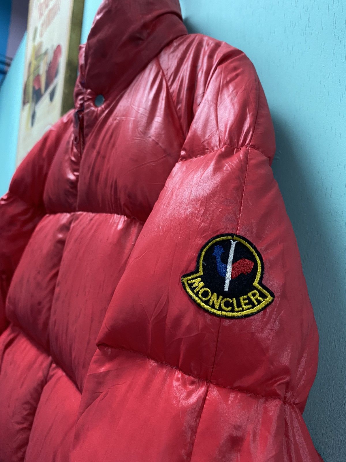 Vintage Moncler Ski Wear Red Puffer Reversible Jacket - 11