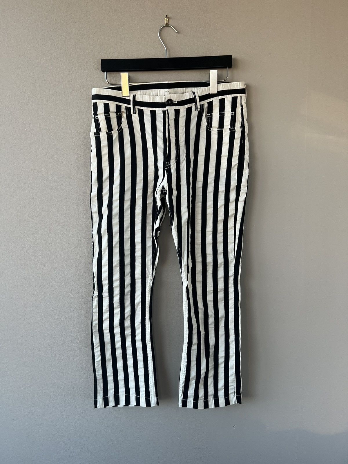 SS14 Striped Cropped Trousers - 1