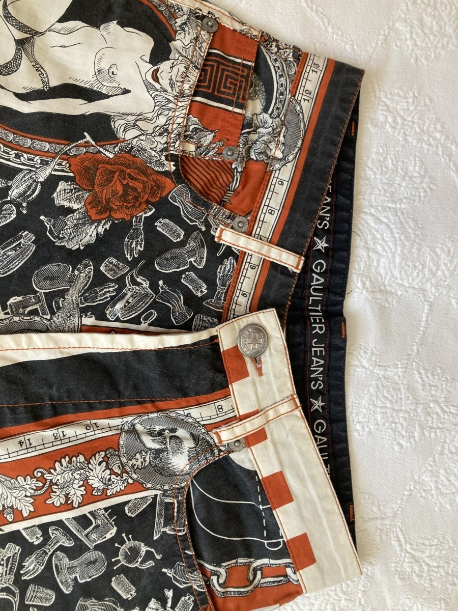 Jean paul Gaultier SS94 Handkerchief printed pants - 12