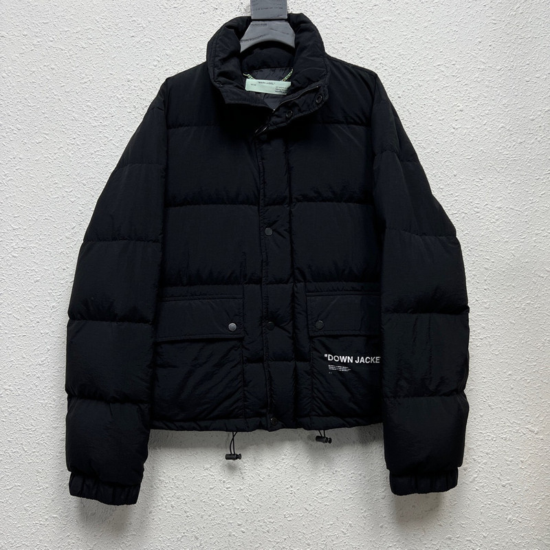 OFF WHITE OW slogan padded jacket - 1