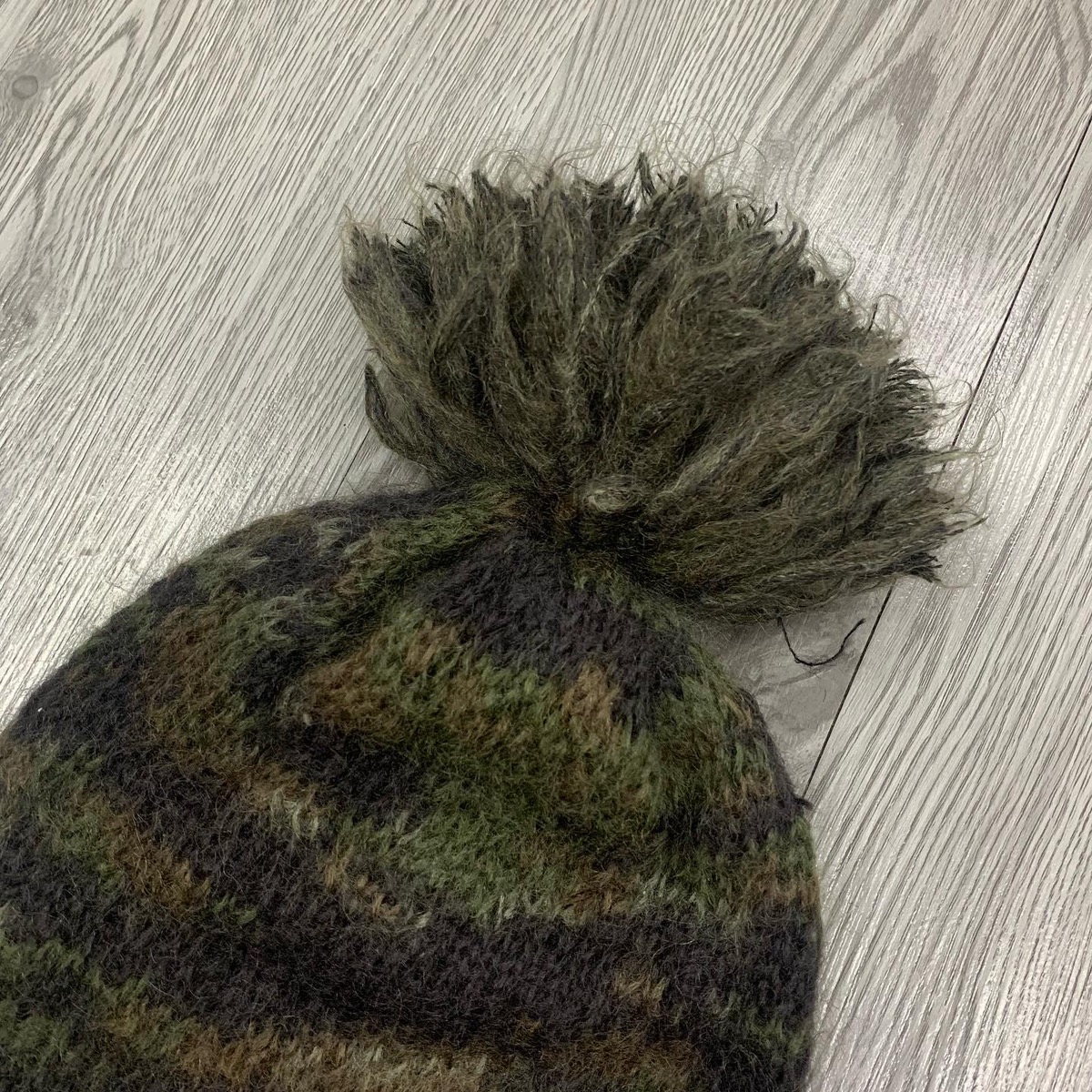 Hysteric Glamour Chunky Camo Mohair Beanie Hat - 3