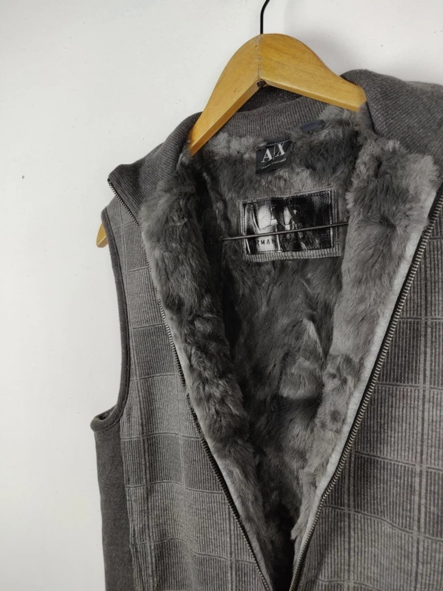 Armani Exchange - Vintage Checked Vest Jacket Outerwear - 5
