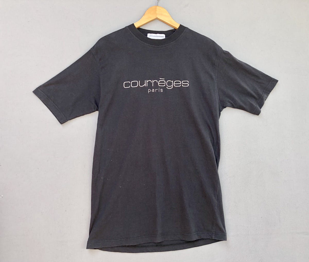 Courreges Homme Embroidery Spellout Tshirt - 2