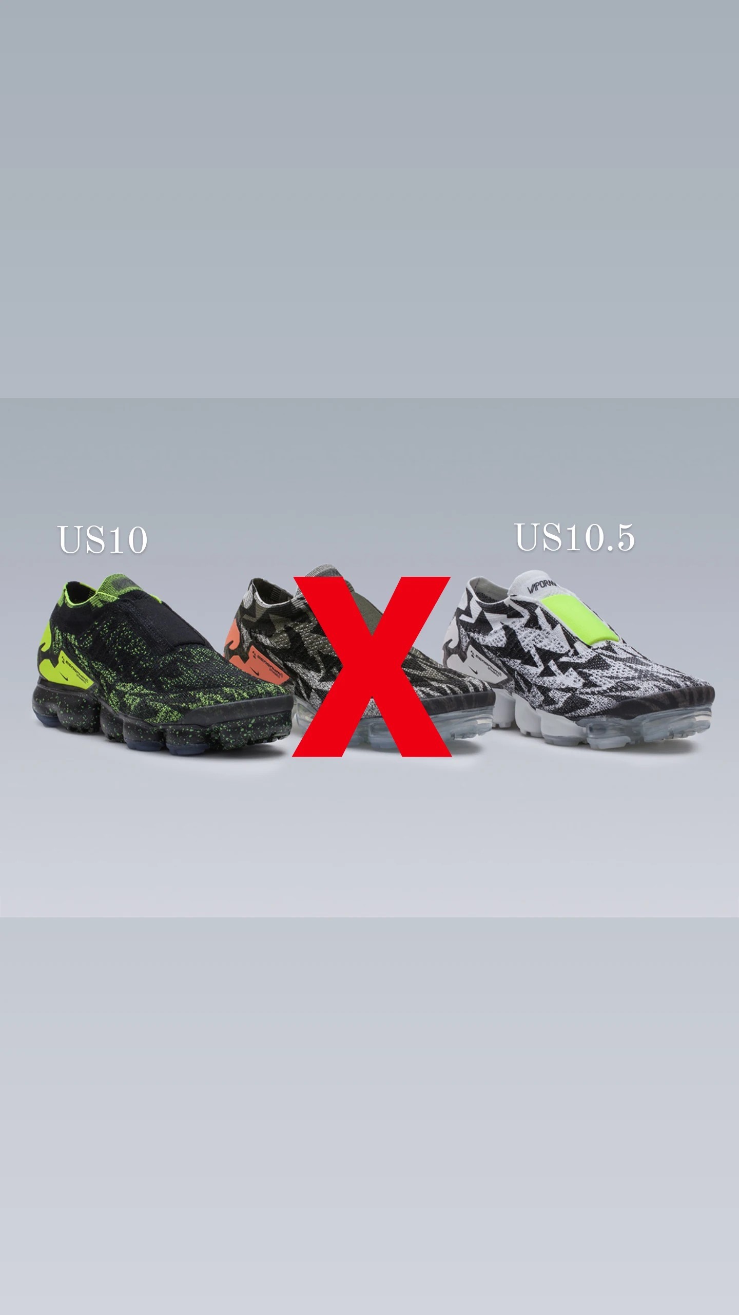 Acronym x Nike Air Vapormax Black/Volt US10 - 3