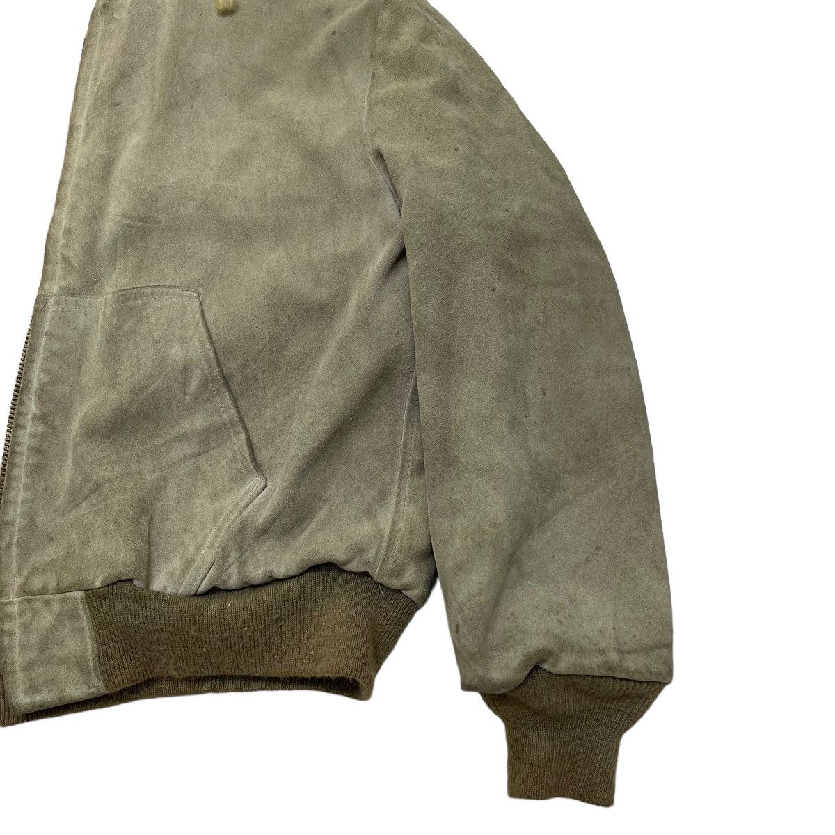 👉Vintage Schott Suede Leather Shearling Hooded Jacket - 6