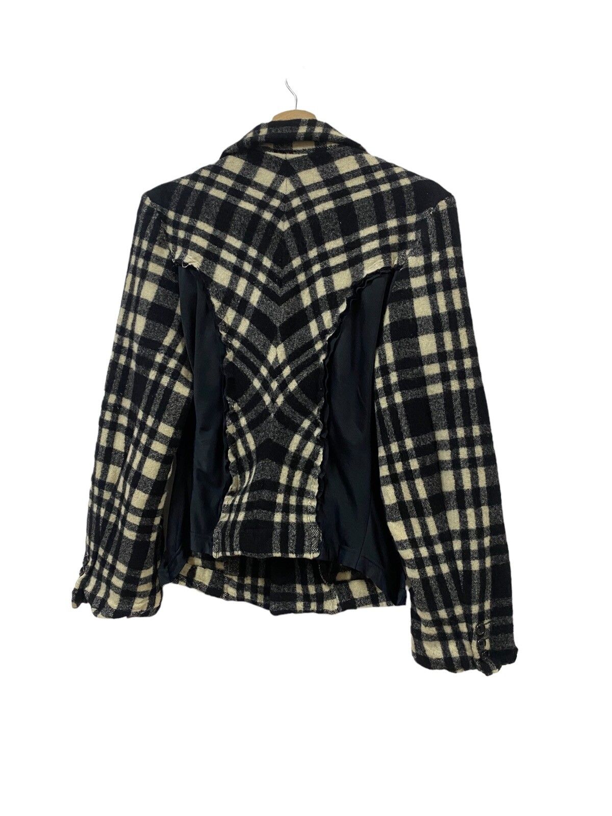 AD2007🔥Comme Des Garçons Plaid Wool Hybrid Jacket - 16