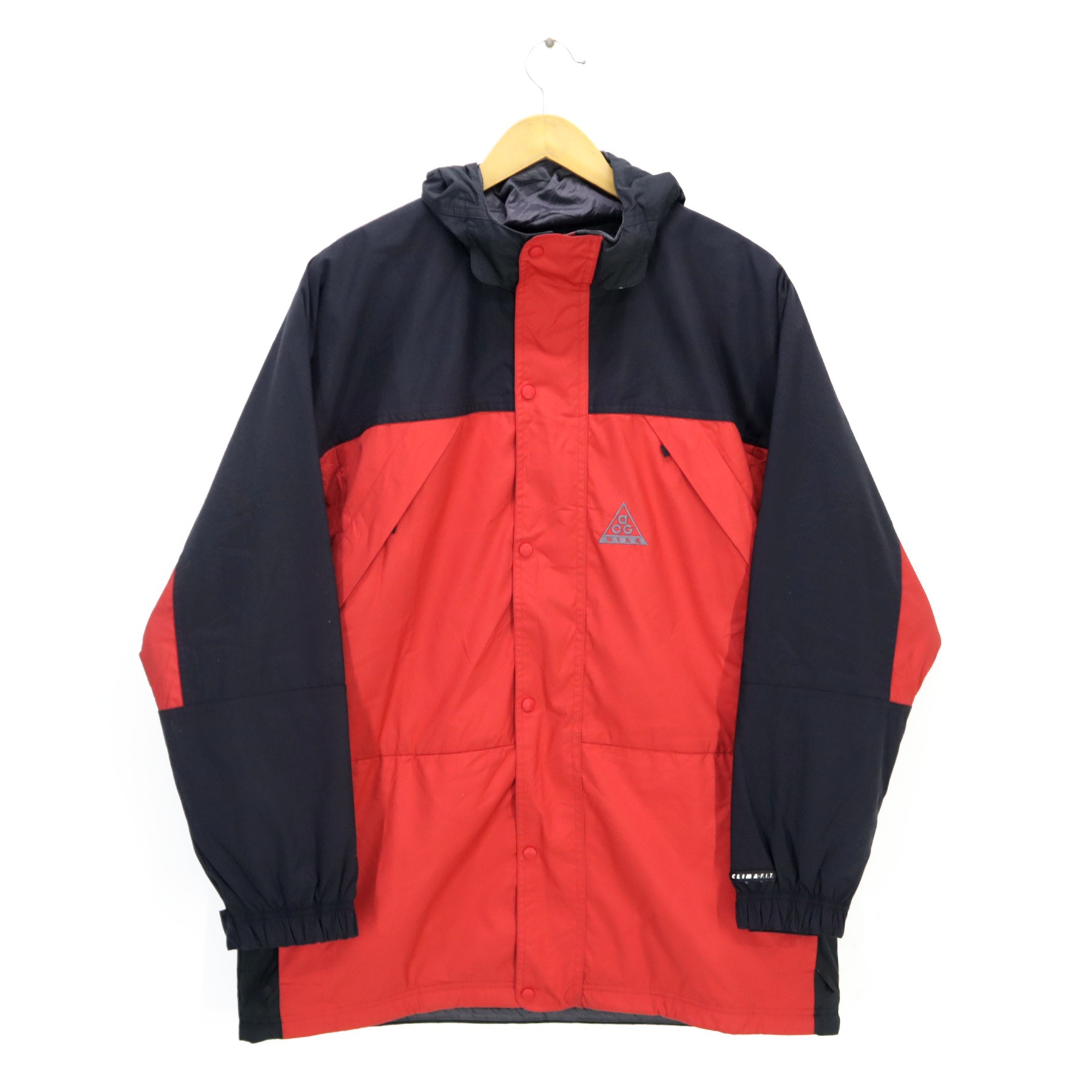 Vintage 90s NIKE ACG Clima FIT Outdoor Winter Coat Parka Color Block Jacket Size Medium - 1