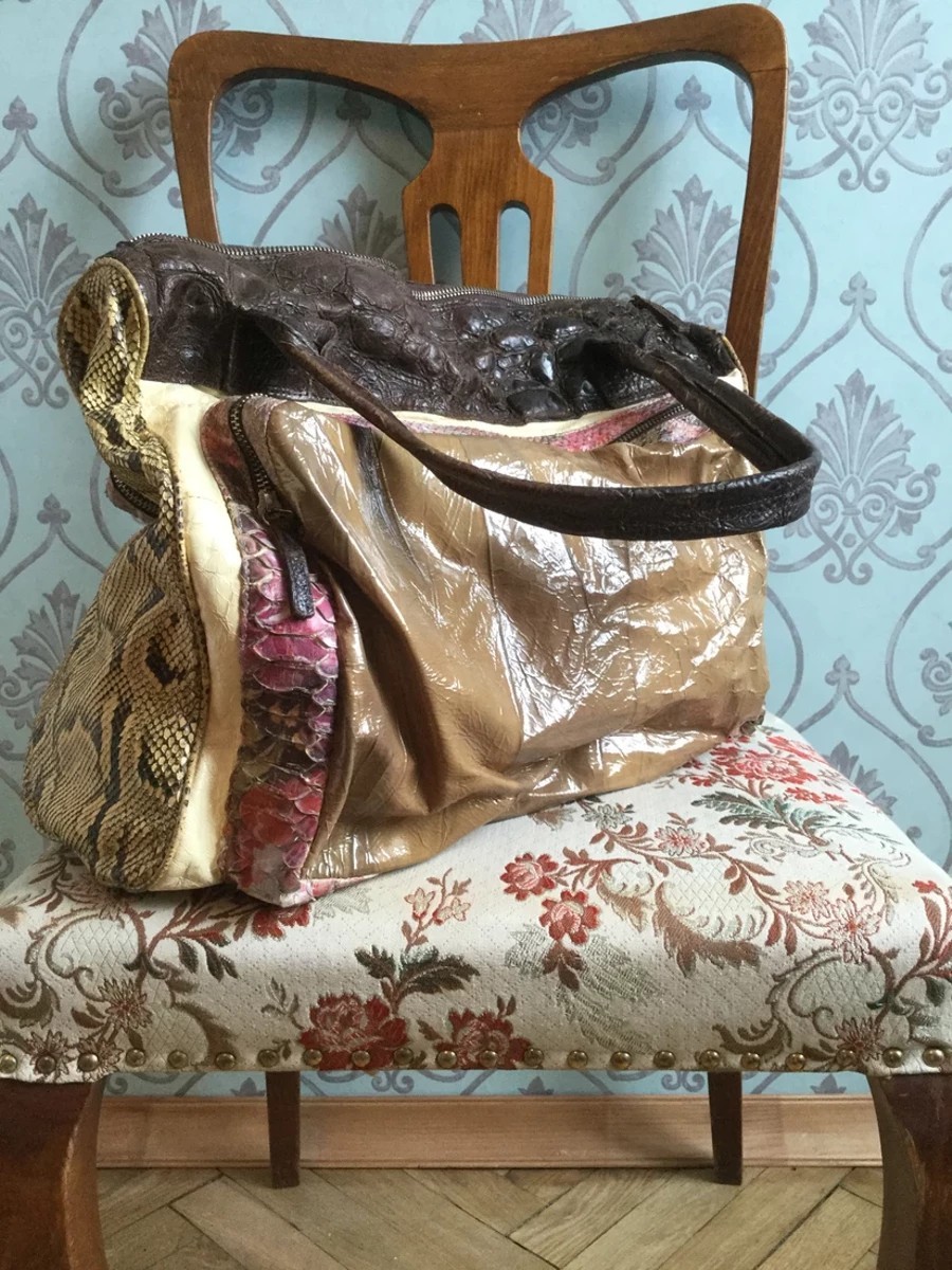 Gianni Barbato - Crocodile / python / snakeskin bag.Like Gucci or Dior - 1