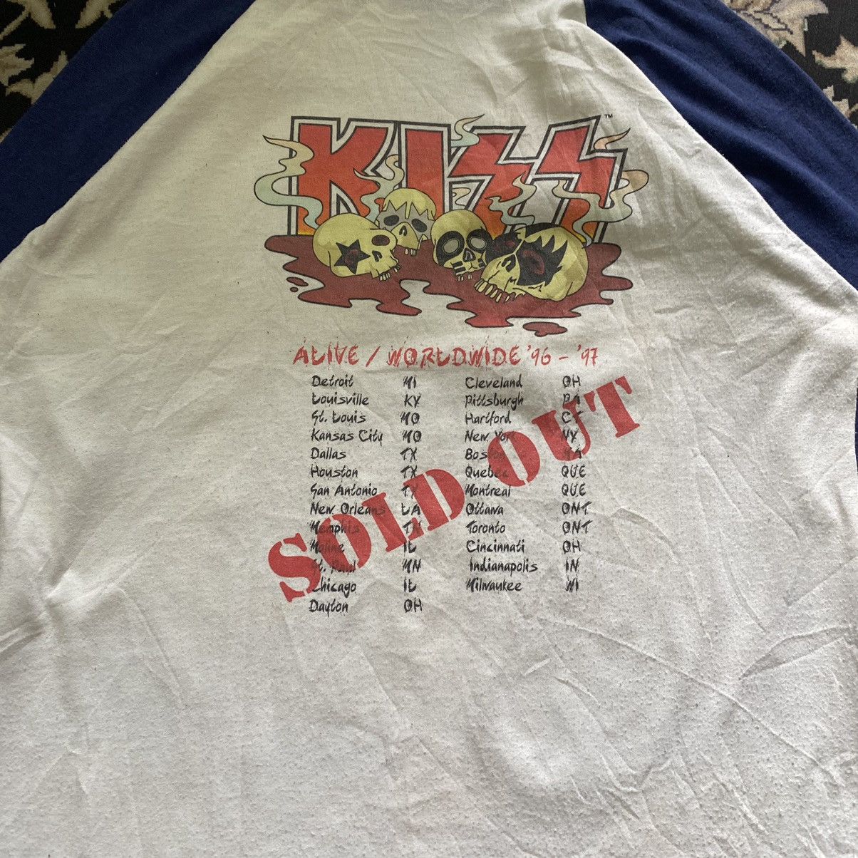 Vintage KISS Alive/ Worldwide 96/97 American Tour SOLD OUT - 9