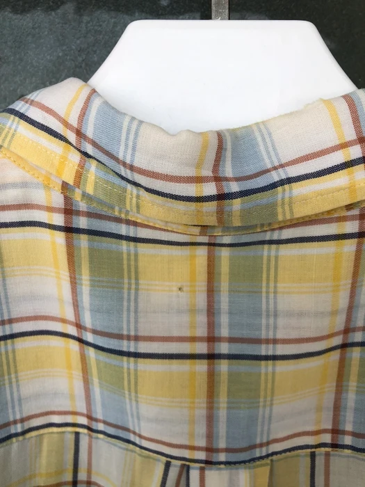 Vintage - Vintage YvesSaintLaurentPlaid Tartan Button Up Shirt - 5