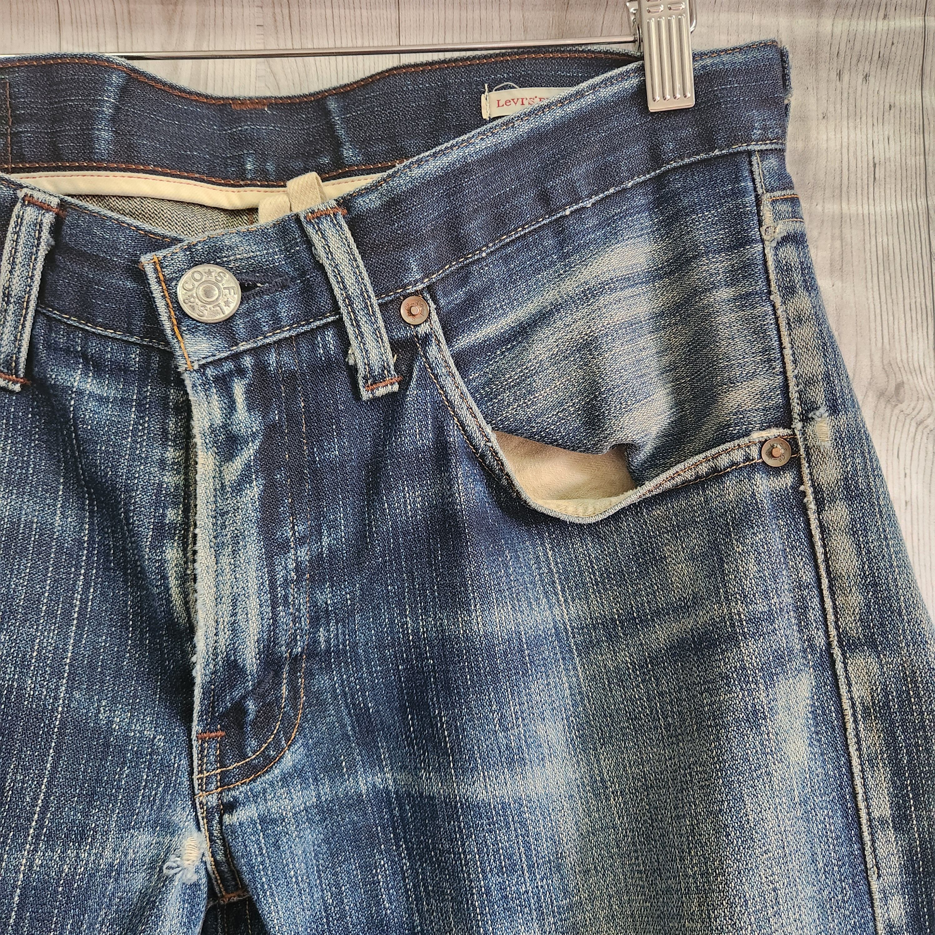 Levis 505 Premium Distressed Denim Jeans - 18