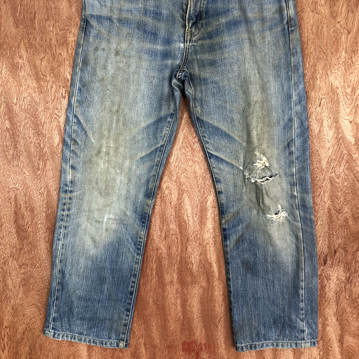 Uniqlo - UJ Uniqlo Distressed Denim Pants - 4