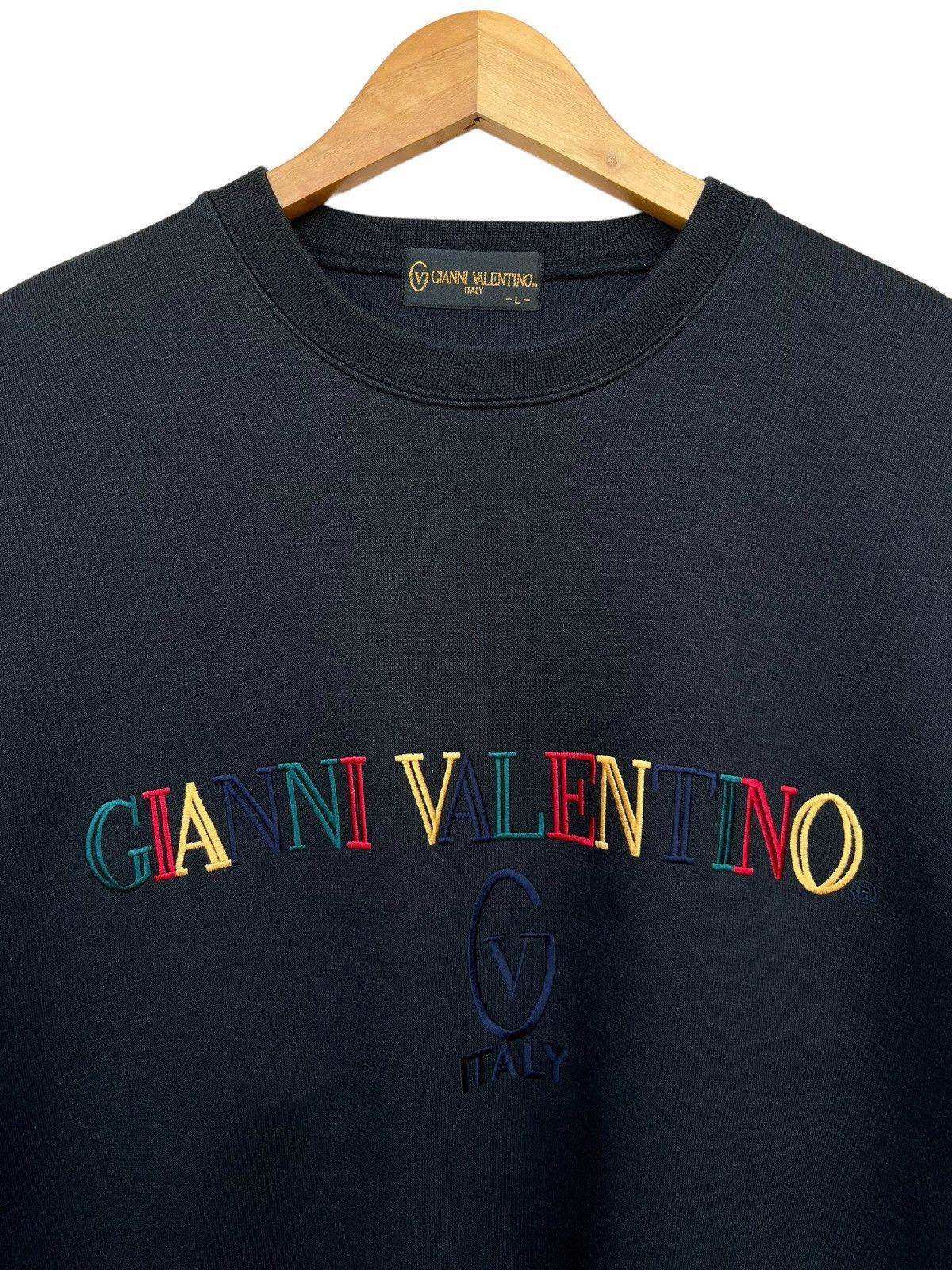 Vintage Gianni Valentino Embroidered Baggy Boxy Sweatshirt - 4