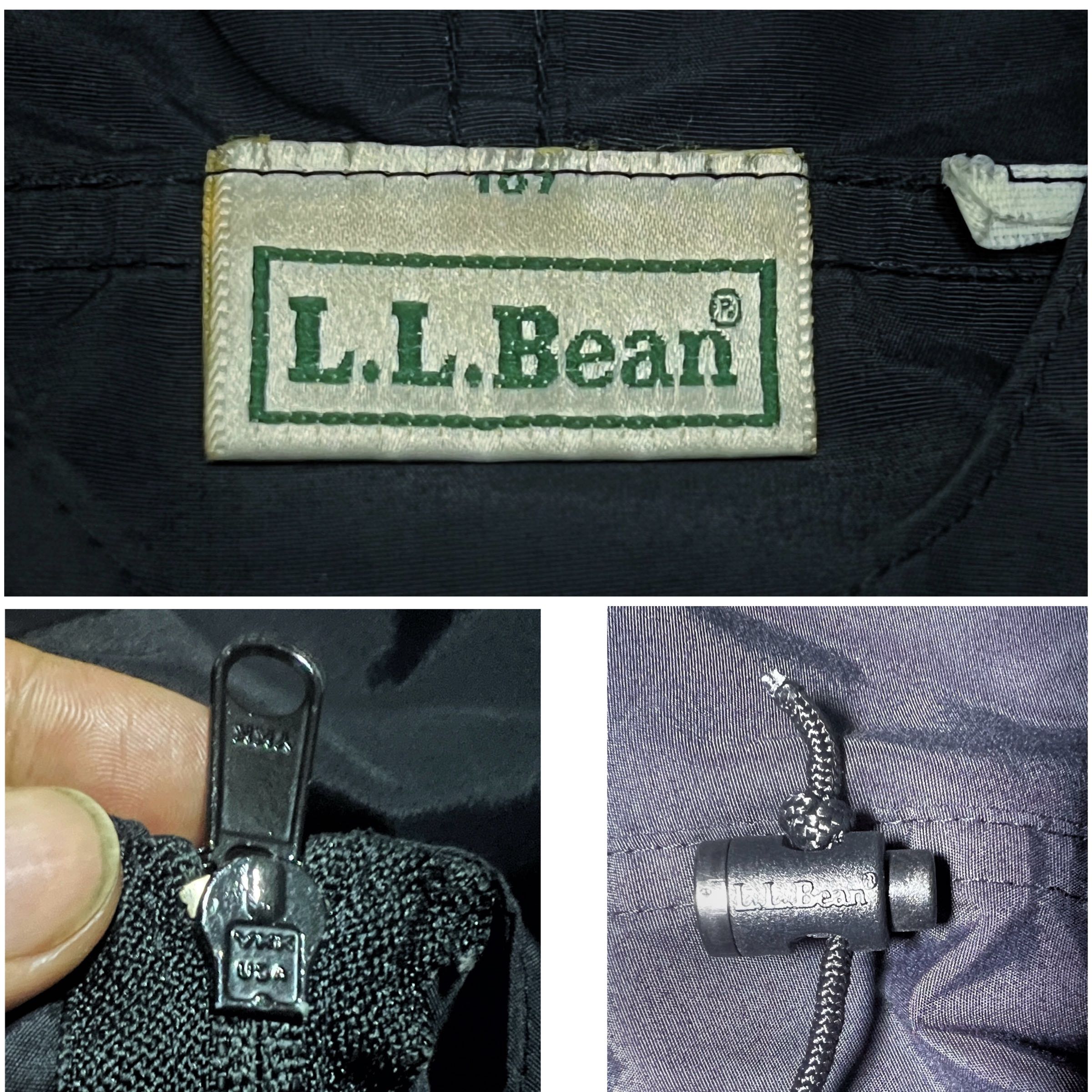 LL BEAN USA PULLOVER WIND BREAKER HOODIE JACKET  - 4