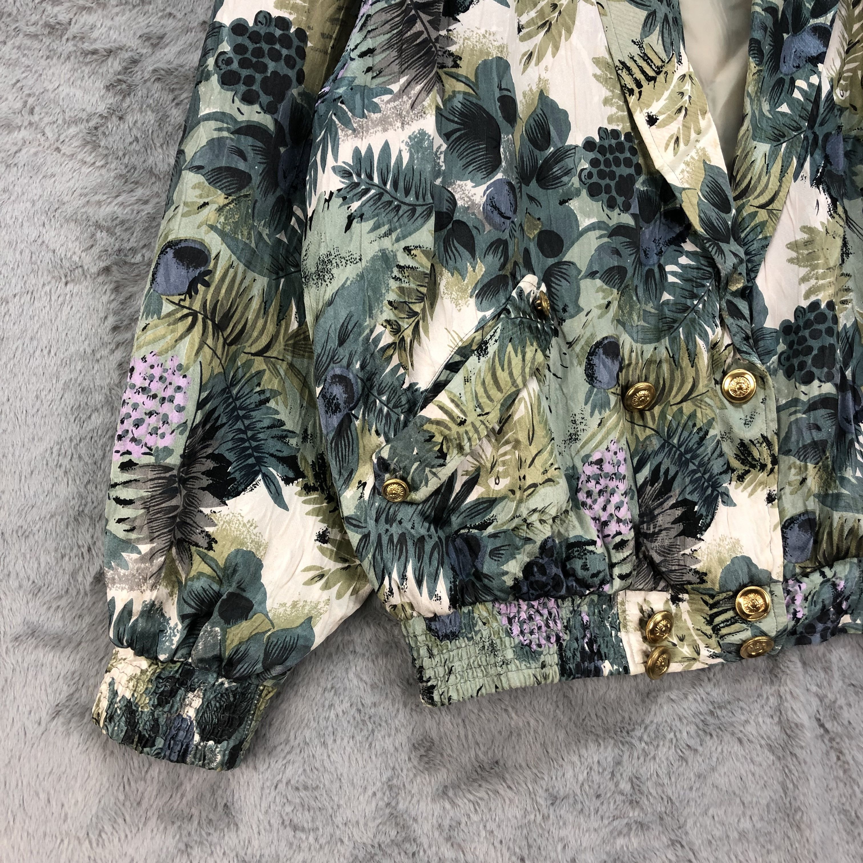 Designer - Helene DE MITCHEL All Over Floral Printed Jacket #4560-158 - 4