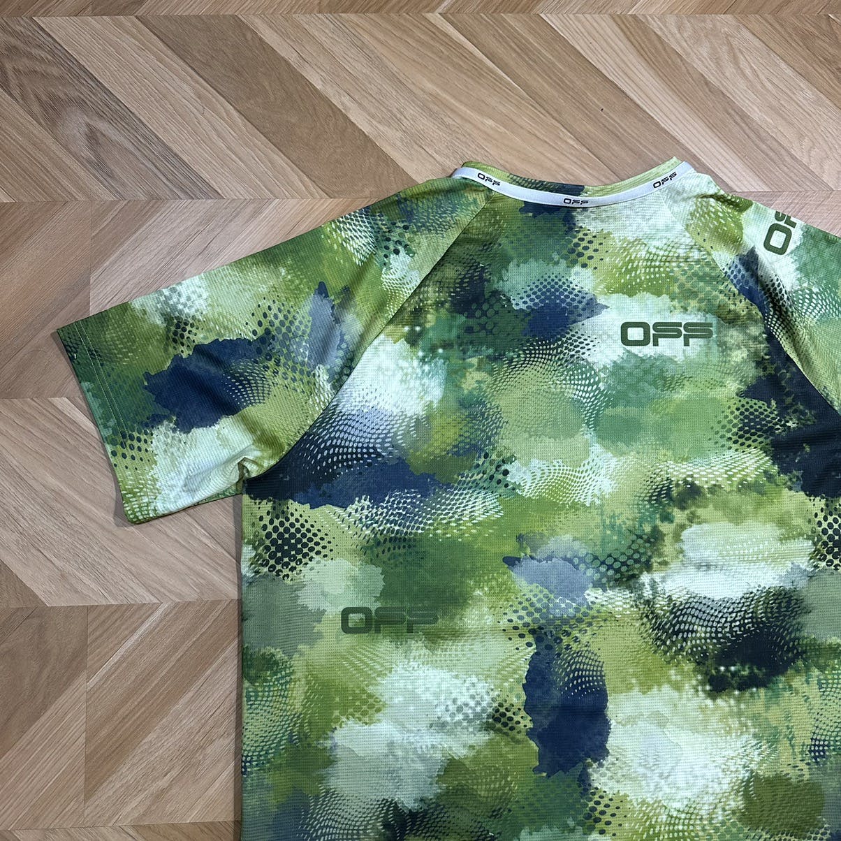 Off White Active Camo Print Jersey - 15