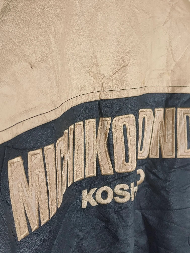 Vintage - Vintage Michiko Koshino Embroided Logo Leather Jacket - 5