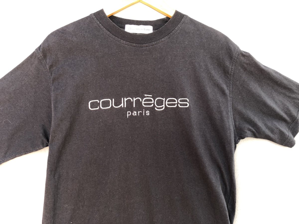 Courreges Homme Embroidery Spellout Tshirt - 3