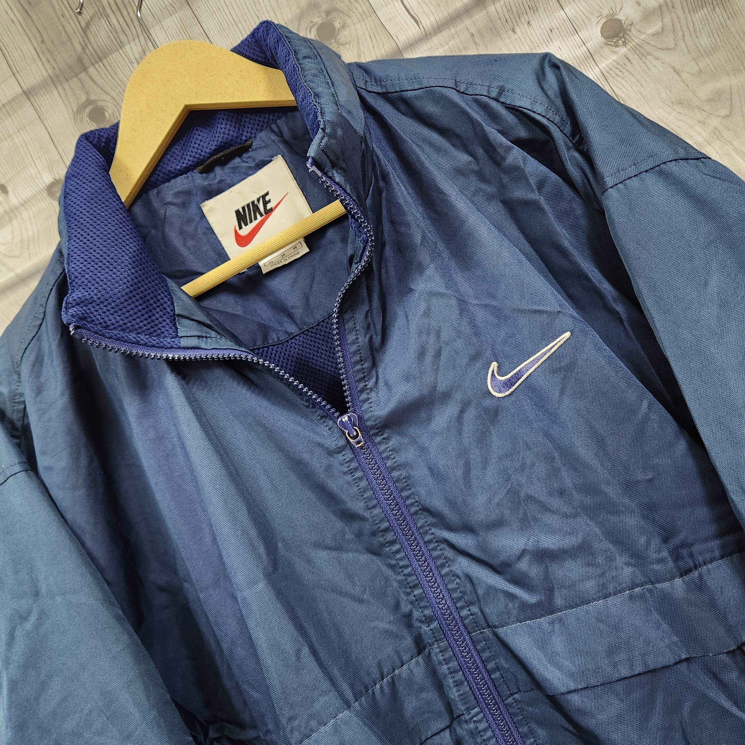 Nike Sweater Mesh Jacket Vintage Centre Swoosh Waterproof - 2