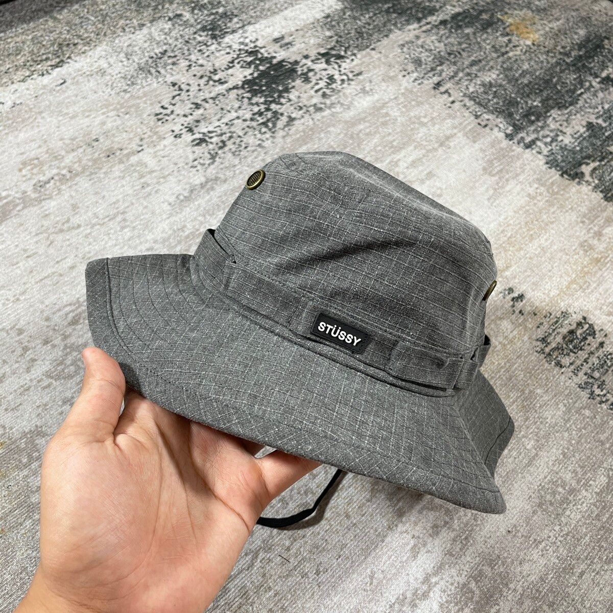 STUSSY WASHED BOONIE HAT // LXL - 2