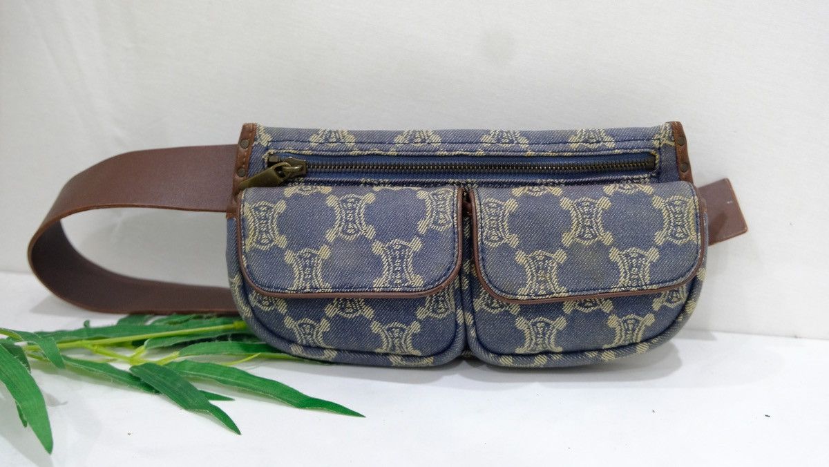 CELINE vintage macadam monogram Danim belt bag - 2