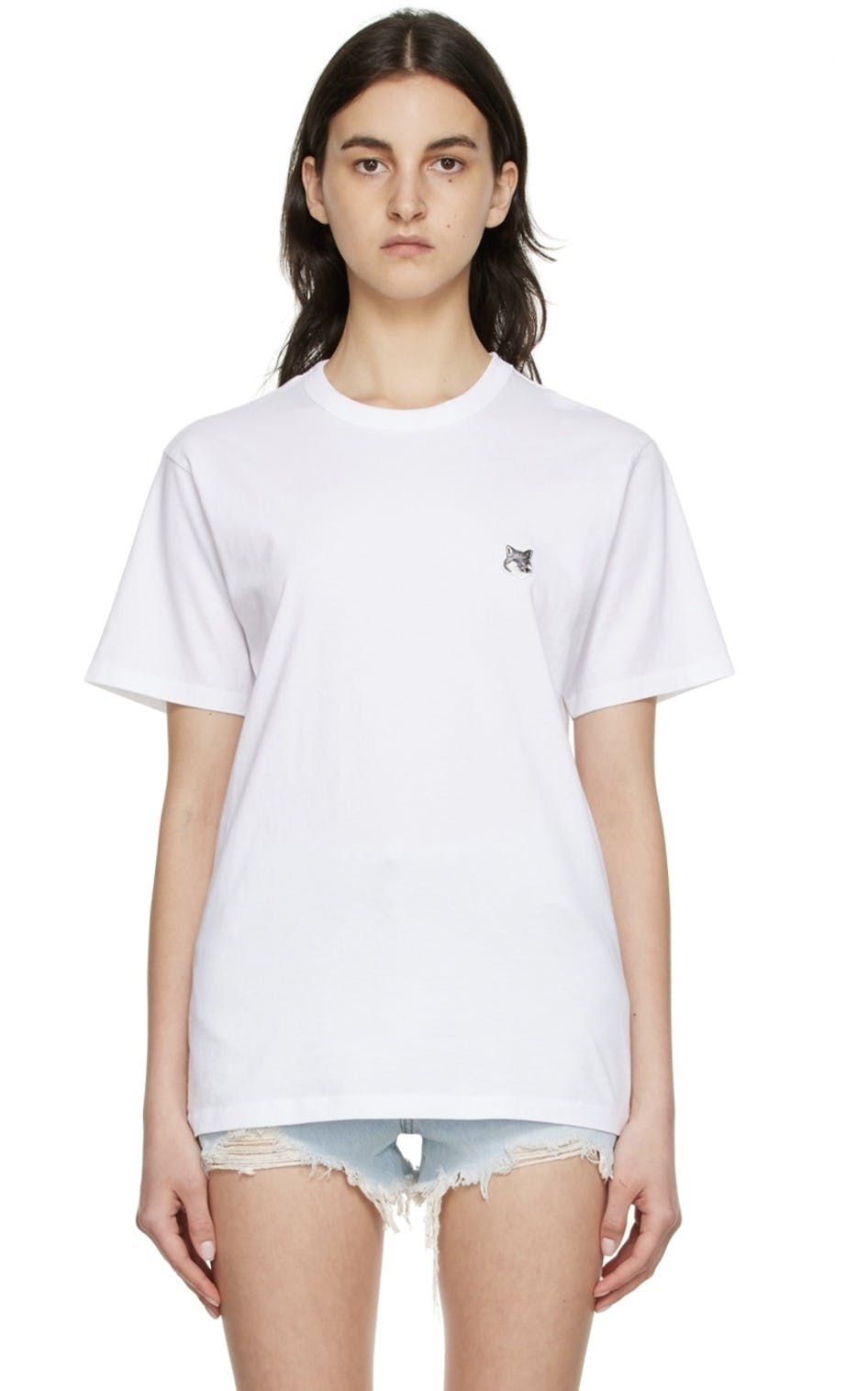 Maison Kitsune White Fox Head T-Shirt - 1
