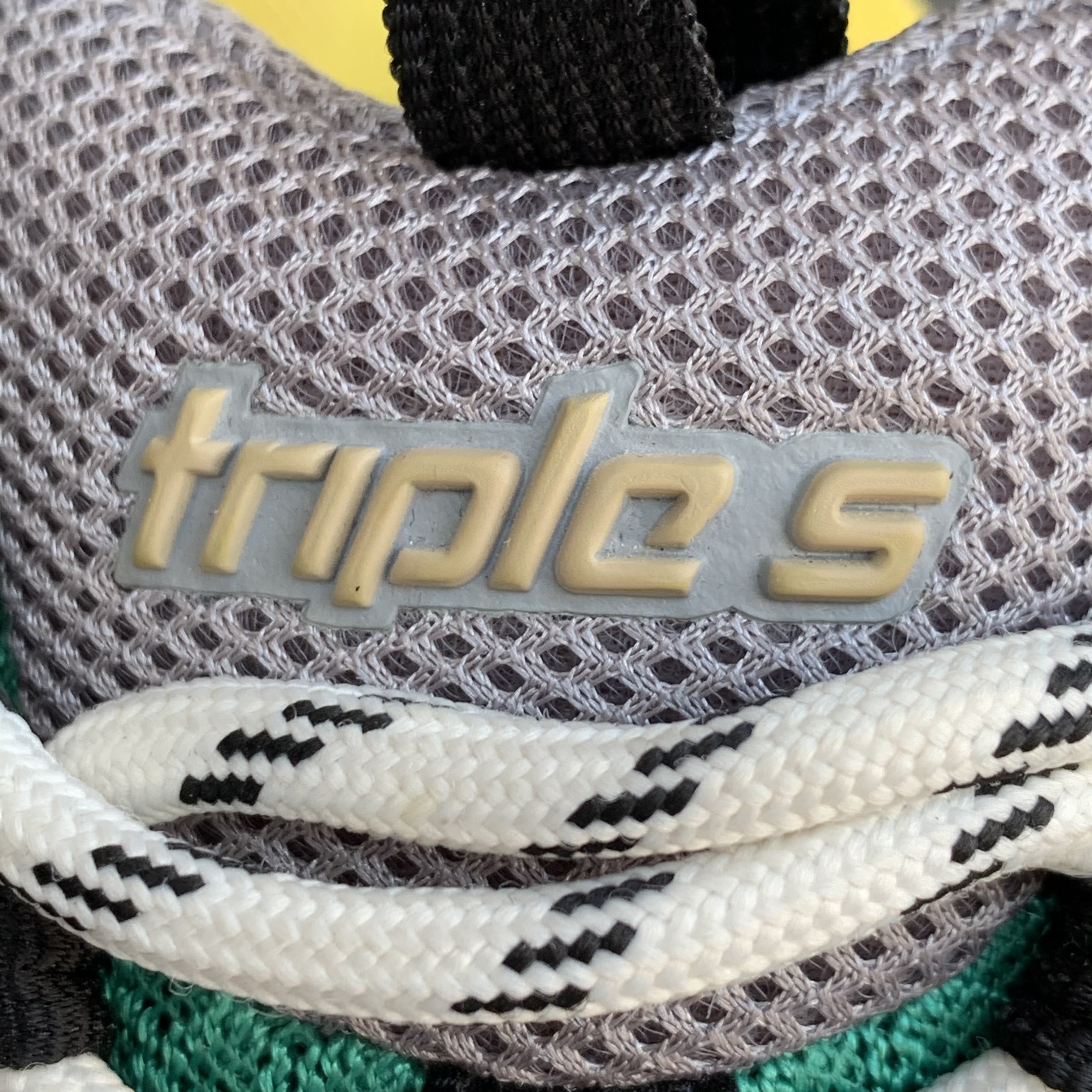 Balenciaga Triple S Beige Green Yellow Sneakers - 6