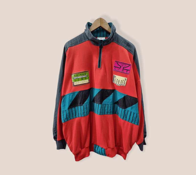 Vintage Sweater Adidas Multicolour - Made In Taiwan ROC - 1