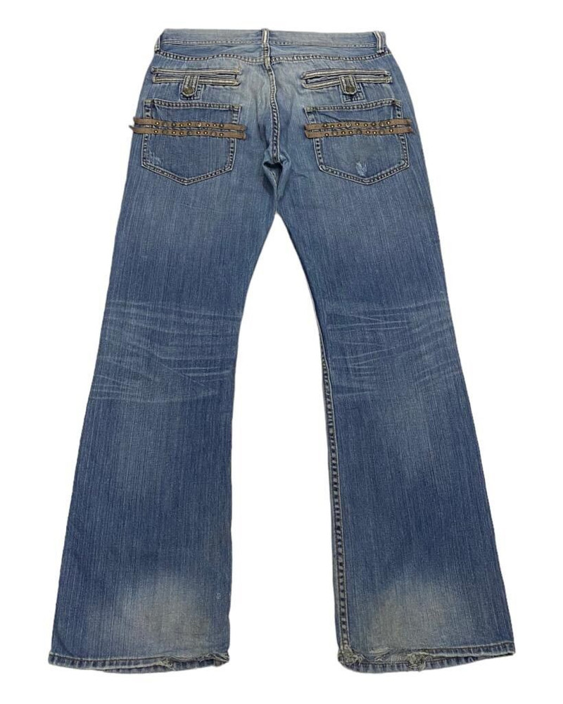 FLARED🔥VILLAND RIPPED FLARE DISTRESSED BOOTCUT JEANS - 1