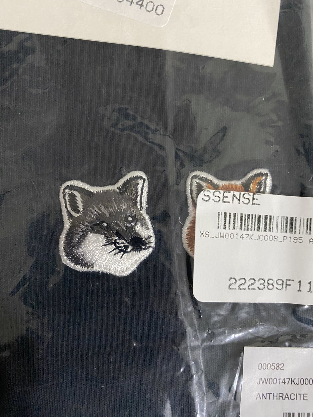 Maison Kitsune Gray Double Fox Head T-Shirt - 3