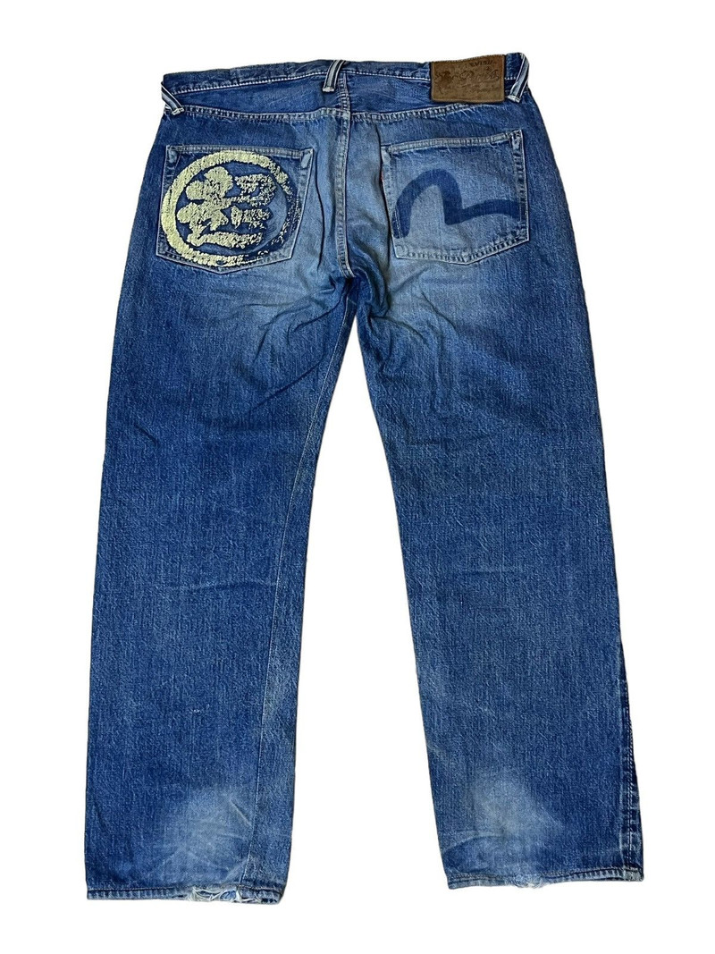 VINTAGE EVISU PARIS SIOTANI BROTHERS SELVEDGE FADED JEANS - 1