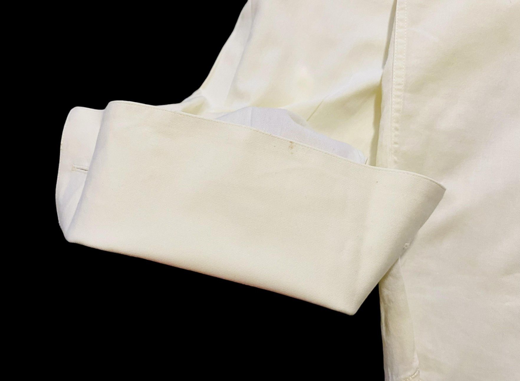 Canali Dress Shirt French Cuff White Cotton Solid 15 3/4 40 - 6