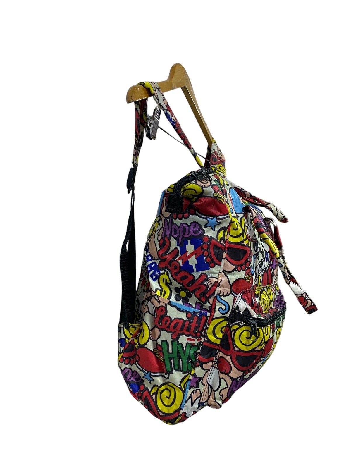 Vtg🔥Hysteric Mini All Over Print Characters 2 Way Backpack - 5