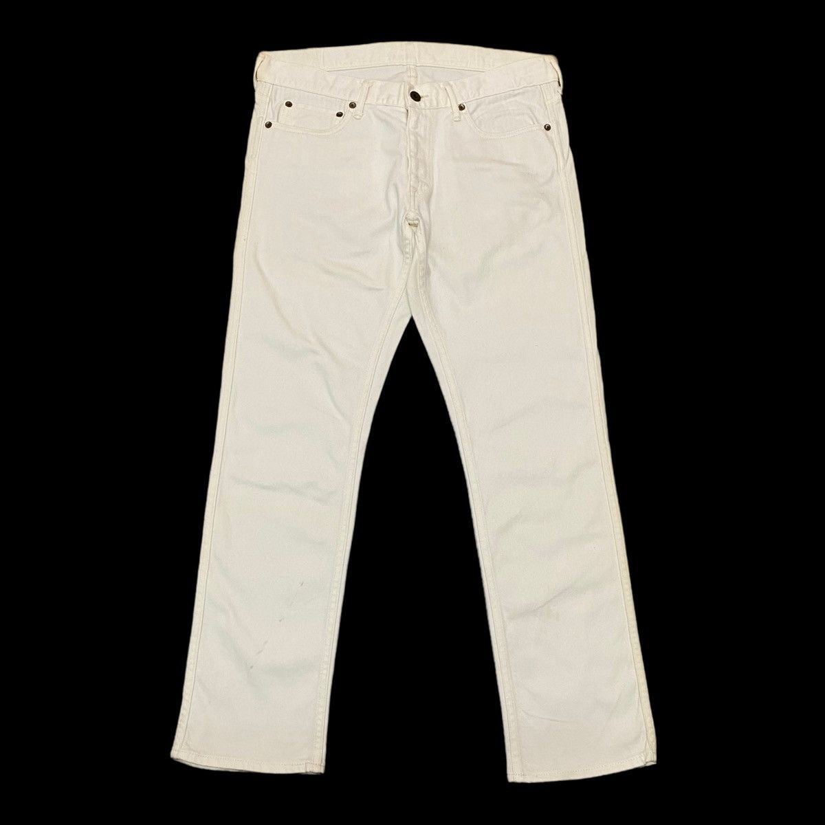 RARE🇯🇵JAPAN BLUE JEANS WHITE DENIM JEANS - 1