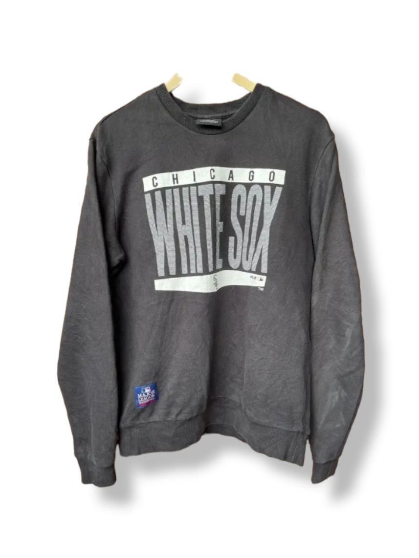 Vintage Pullover Y2K Chicago White Sox MLB Sweatshirts Black - 1