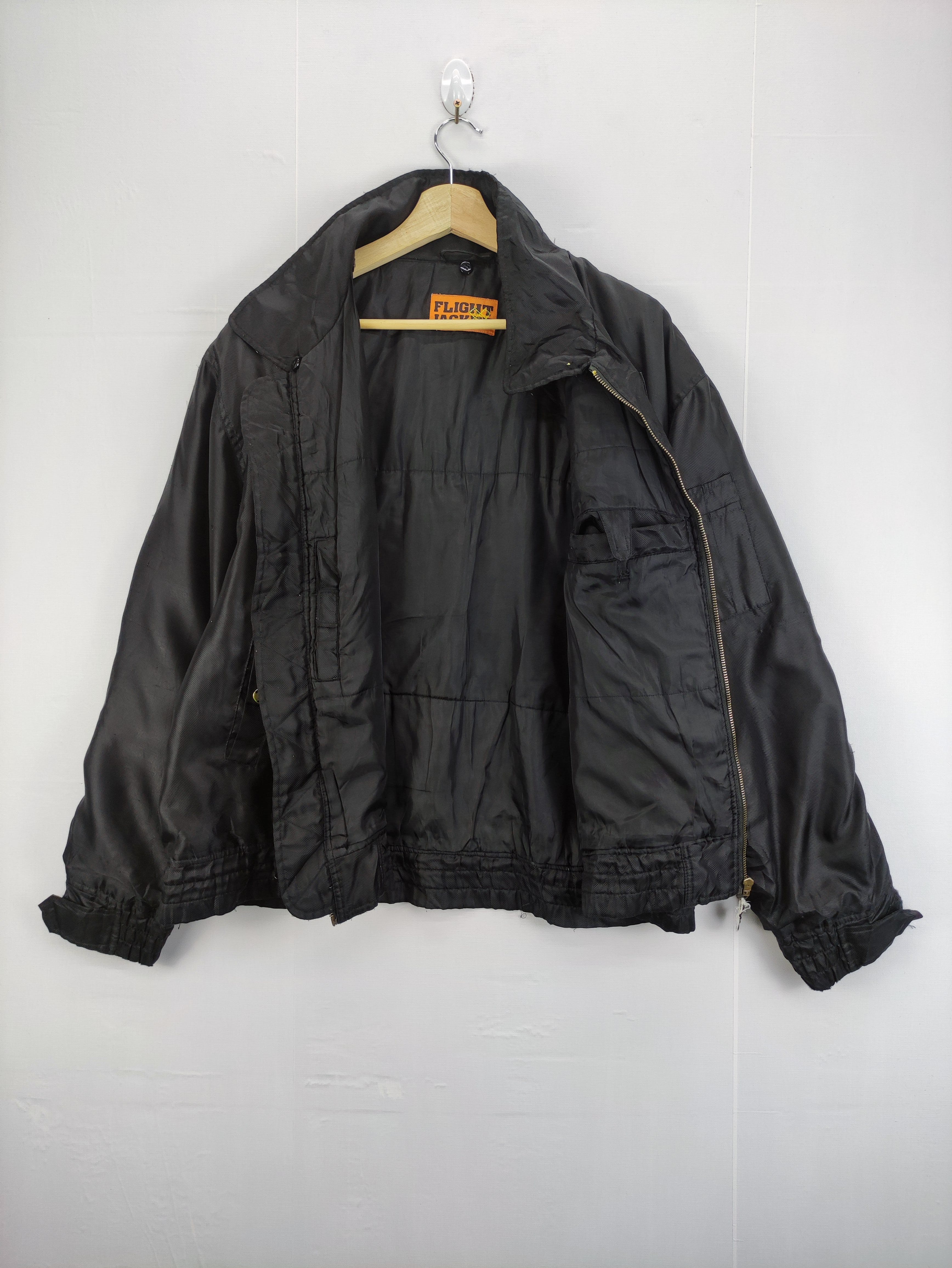 Vintage Bomber Jacket Flight Zipper - 5