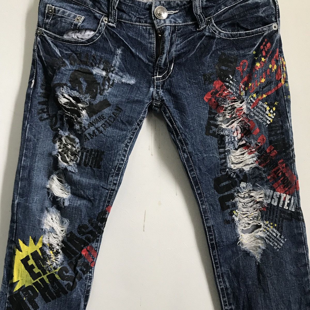 Distressed Denim - Witty Pitty Japanese Brand Denim Jeans - 4