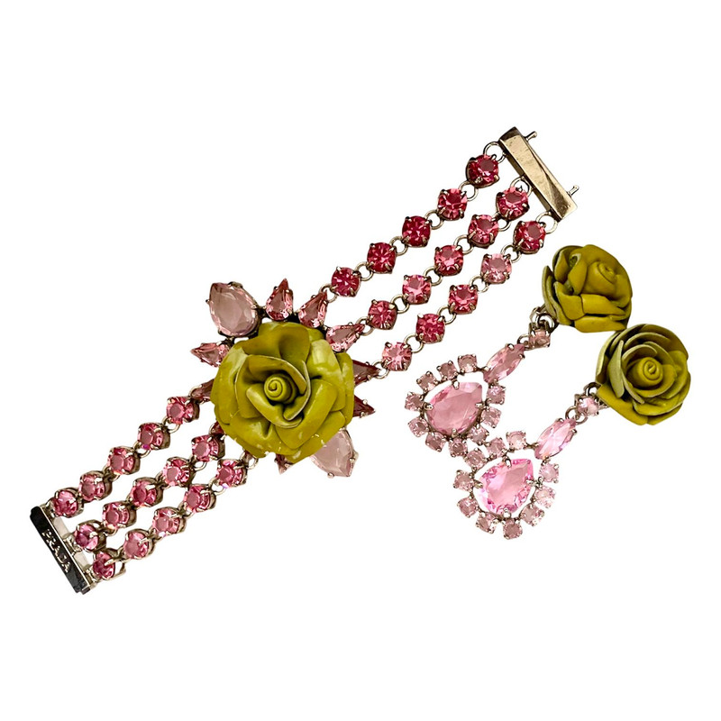 Prada Prada Rose Bracelet and Earrings Set | spend.thrift | REVERSIBLE