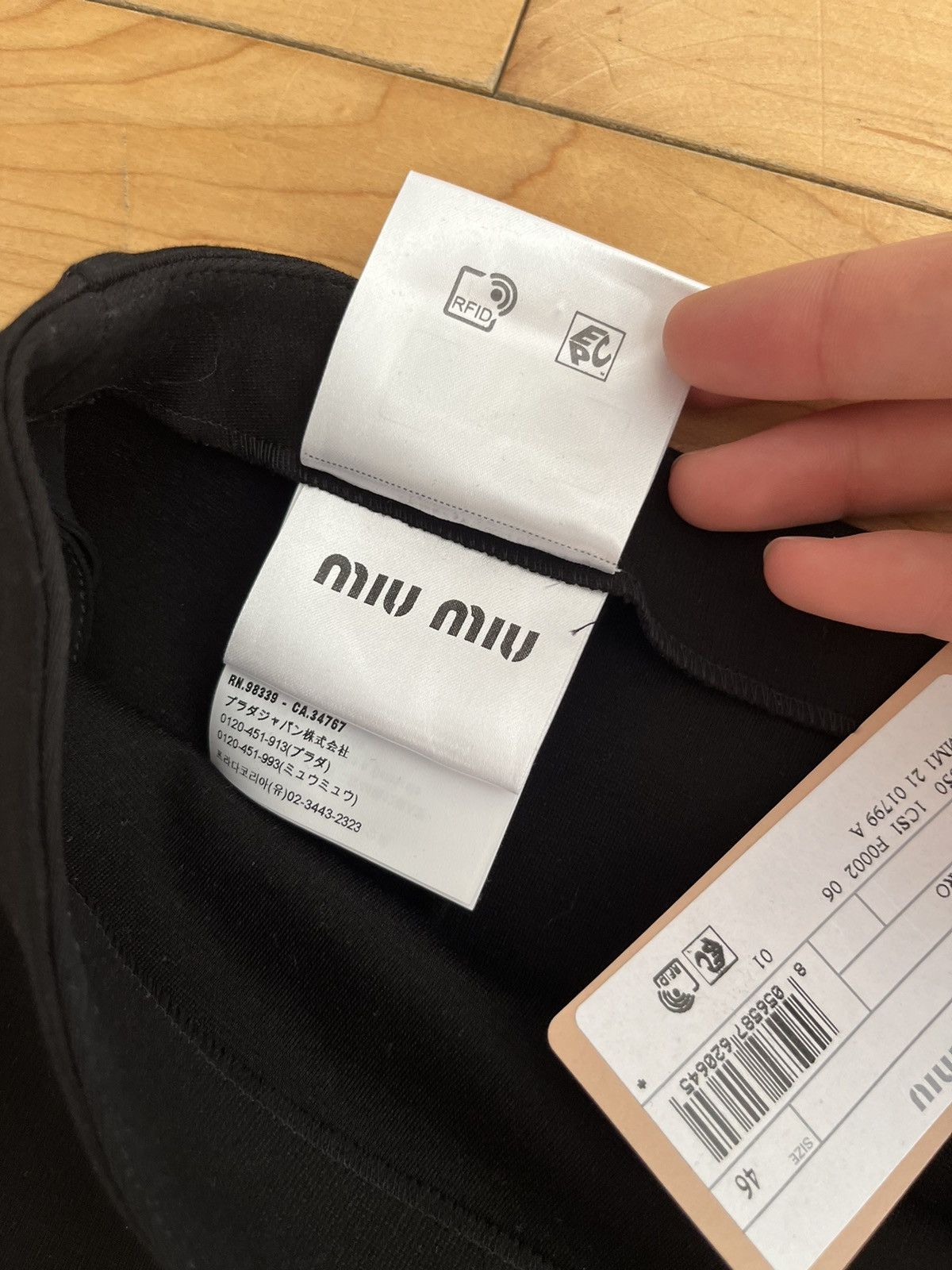 NWT - Miu Miu Jersey Frill Trousers - 7