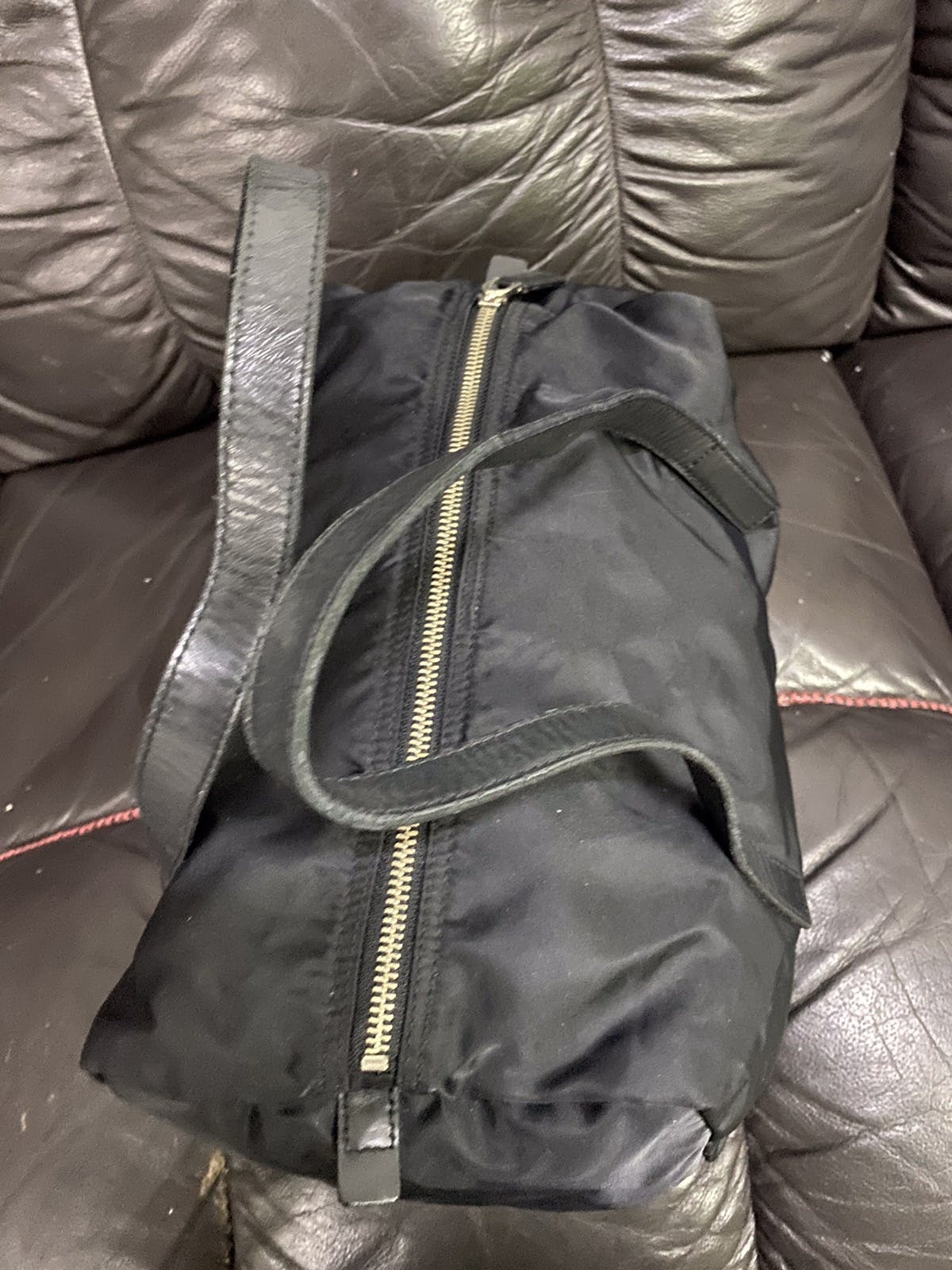 Authentic Prada Tessuto Nyalon Duffle Hand Bag - 7