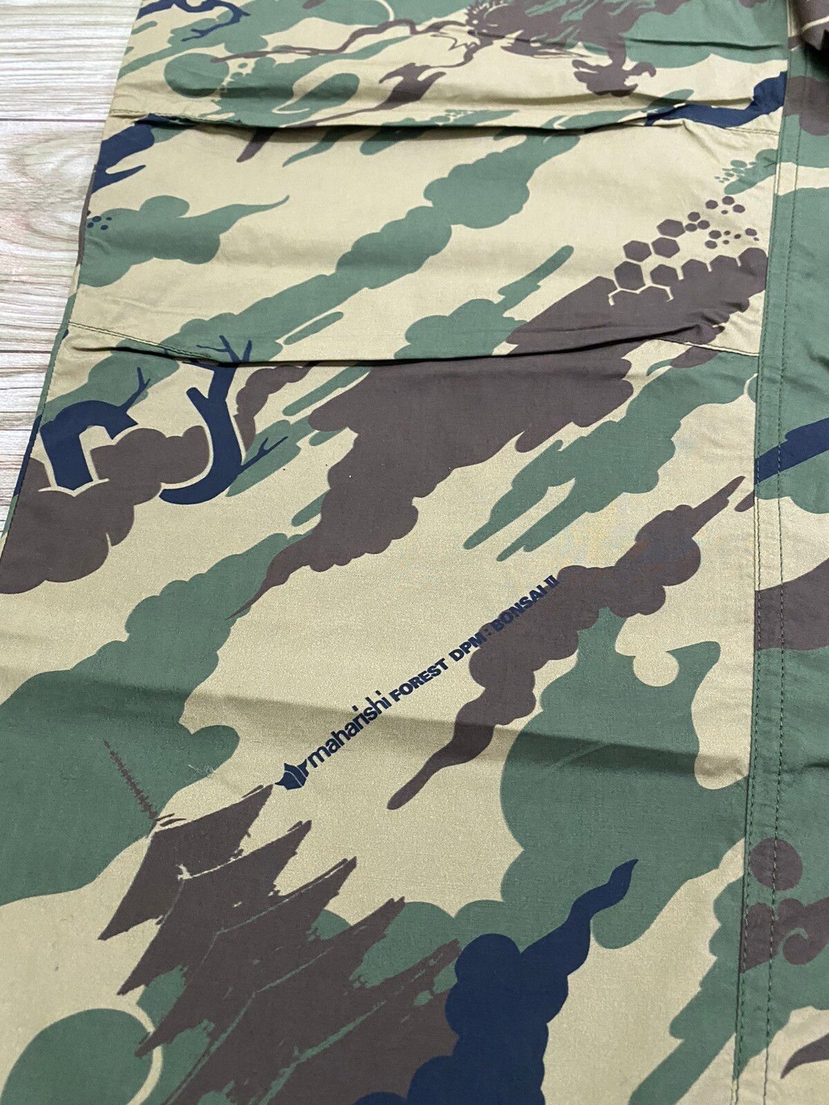 Maharishi Woodland Camo Camp Collar Shirt - 13