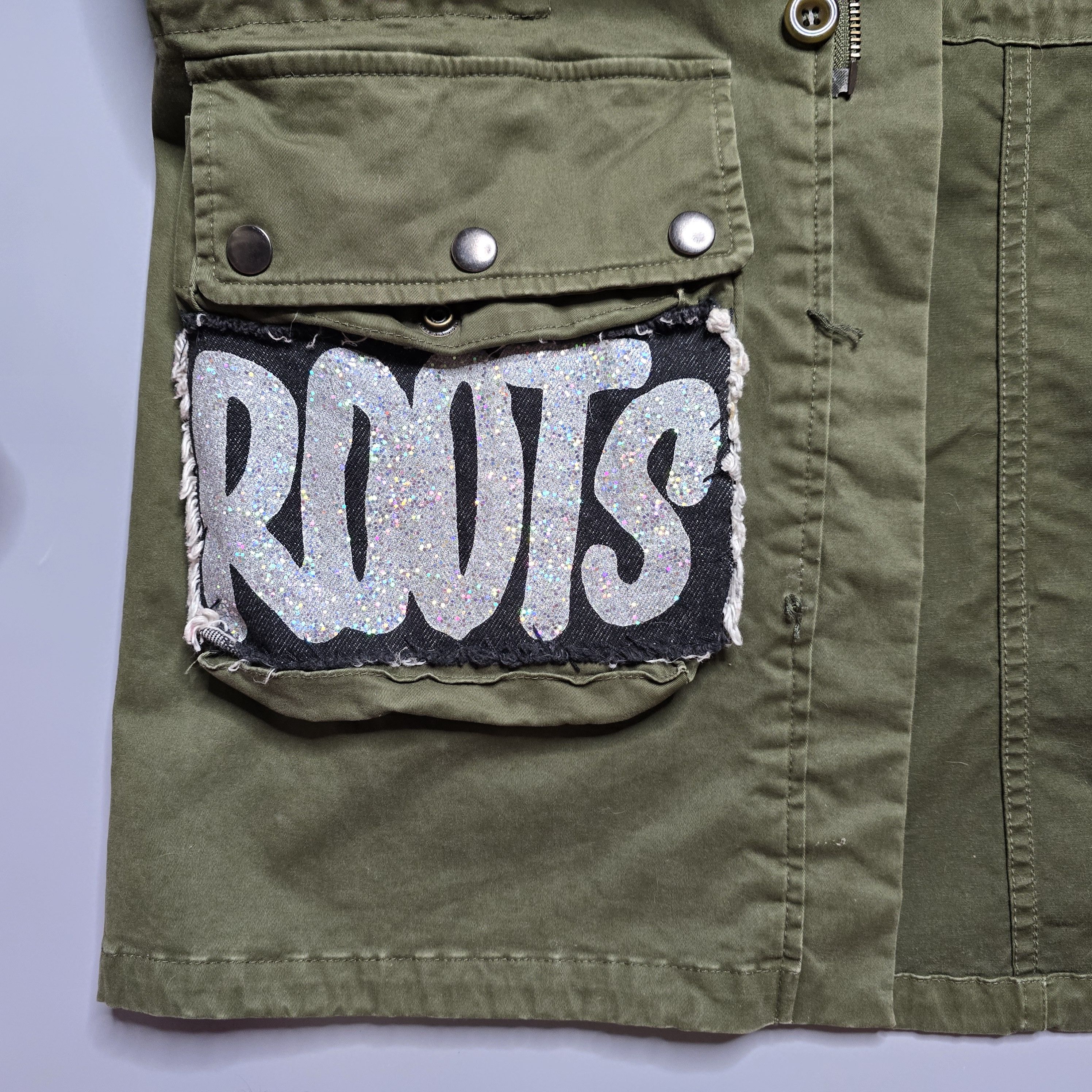 Faith Connexion - Hand-Painted Crown Tag M65 Field Jacket - 10