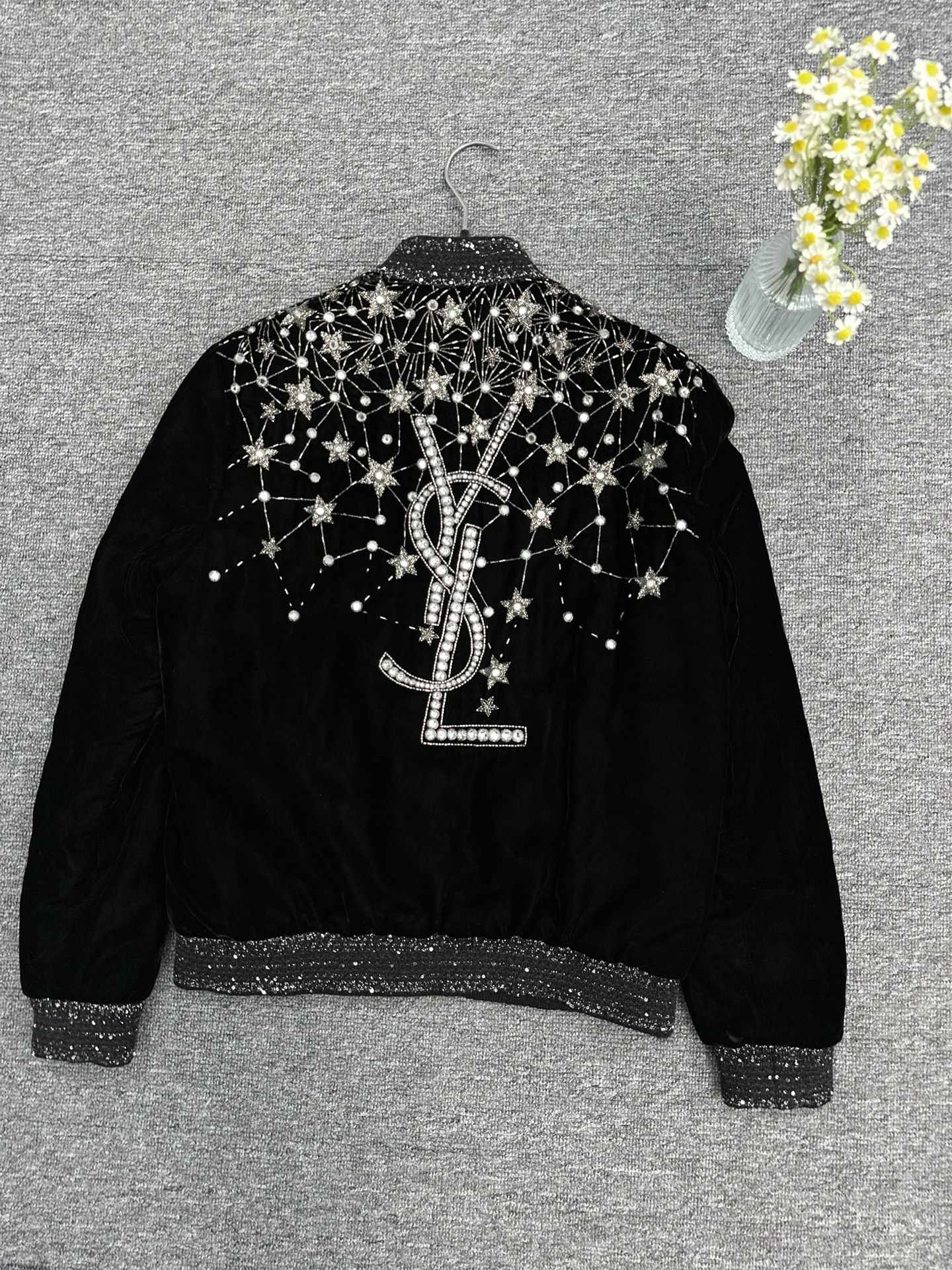 Saint Laurent SLP Starry Velvet Jacket - 1