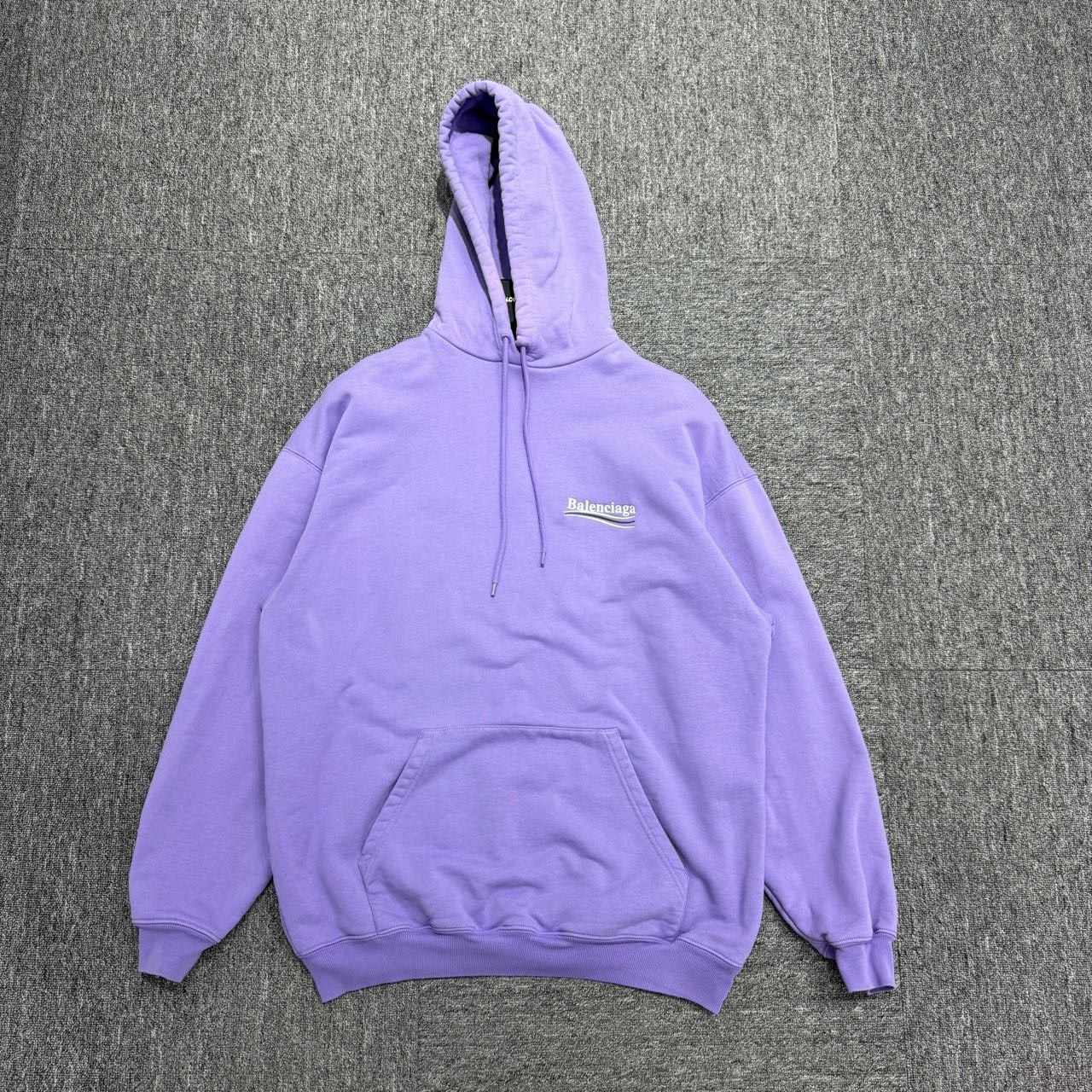 Balenciaga Lavender Embroidered Wave Hoodie and Jogger Set - 1