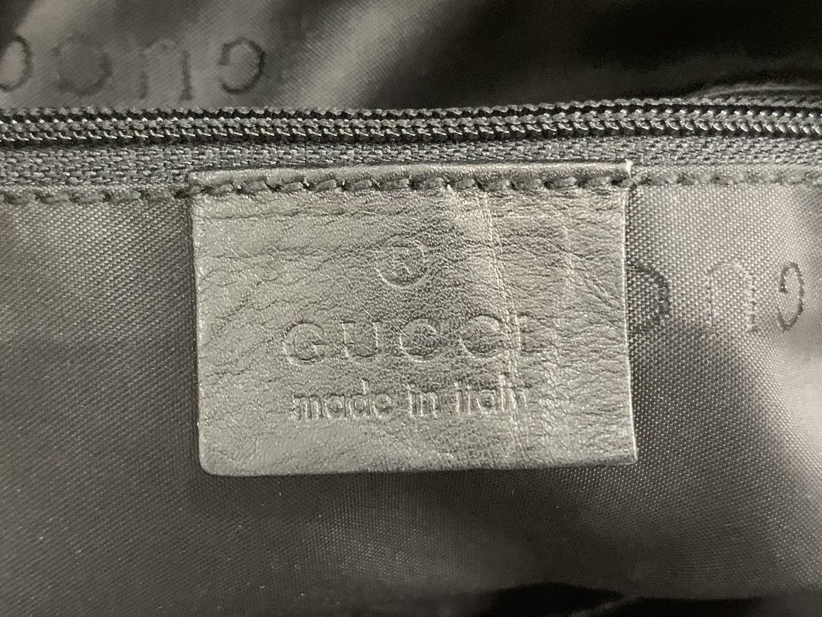Authentic Gucci Black Jackie Leather Shoulder Bag - 11