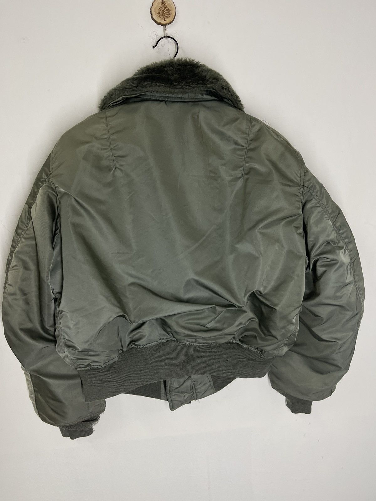 VINTAGE 80’s ALPHA INDUSTRIES USA BOMBER FLYING JACKET - 4