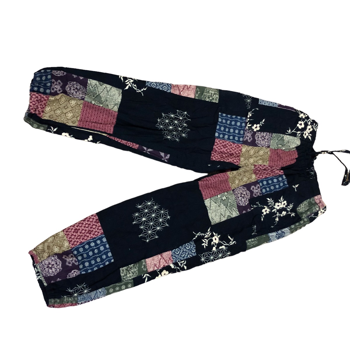 Japanese Brand - Japan unbranded patchwork design fleece pants - 1