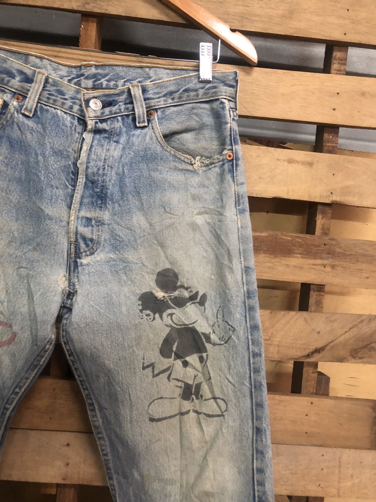 Rare Limited Edition 1997 Levi’s X Mickey Mouse Distressed - 16