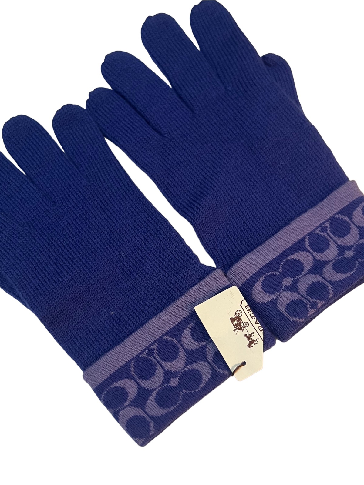 Coach - COACH ( NEW OLD STOCK ) (NOS) SIGNATURE KNIT TECH GLOVES - 5